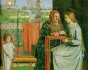 The Girlhood of Mary Virgin - 但丁·加百利·罗塞蒂